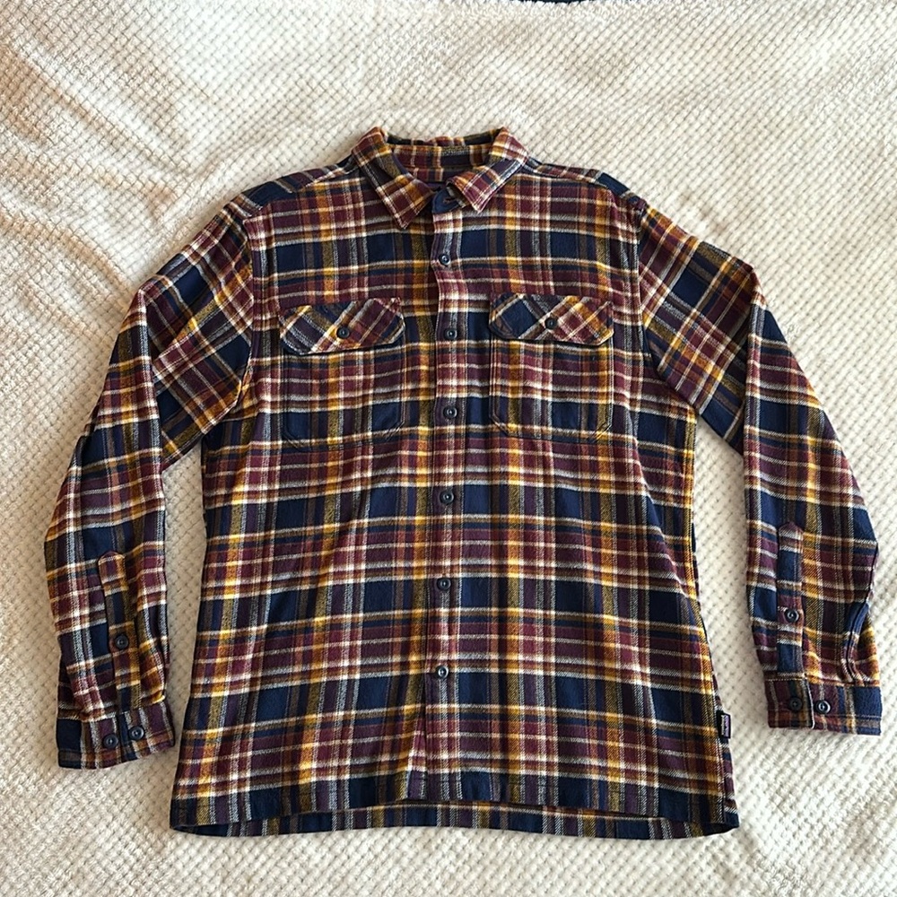 Men's Long-Sleeved Organic Cotton Midweight Fjord Flannel Shirt